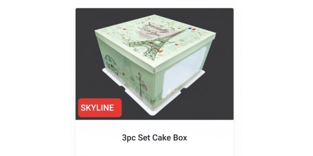 3pc Set Cake Box 